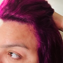 Sally Beauty - Ion Permanent Bright Radiant Orchid after lightening black boxed dyed hair