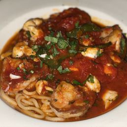 Allora - Wild Shrimp and Crabmeat Fra Diablo - crabmeat, &, pasta, shrimp, wild shrimp, food, pasta dish, fra, shellfish, shrimp & crabmeat fra diablo, wild, diablo - Italian Near Me - Marlton, New Jersey