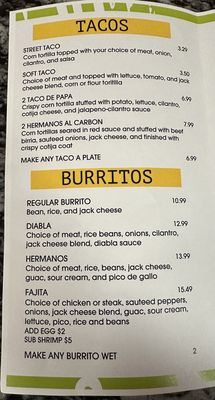 Menu photo 5 Hermano’s Redding, CA