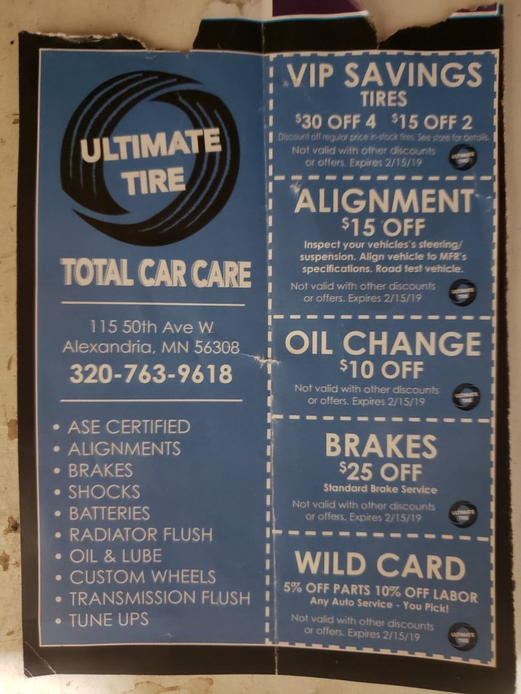 ULTIMATE TIRE Updated May 2024 115 50th Ave W, Alexandria
