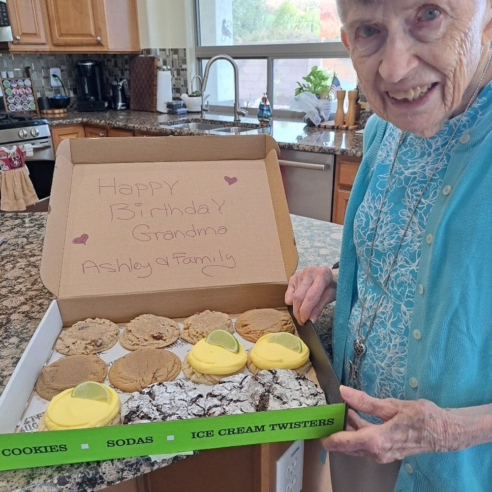 12 cookies for Grandmas 95th birthday 12 cookies for Grandmas 95th birthday