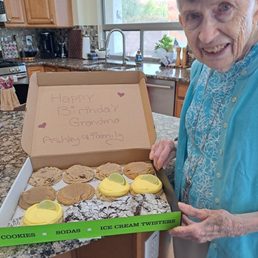 12 cookies for Grandmas 95th birthday