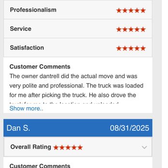 Dantrell's Professional Moving Service - Movers Near Me Dantrell's Professional Moving Service - Movers Near Me