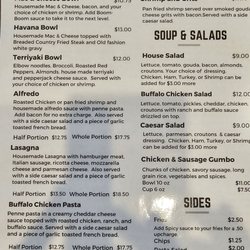 Gocki's Restaurant & Retail - Menu