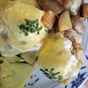 The Coffee Shack - Special of the day - Crabcake Eggs Benedict - Coffee & Tea Near Me - Captain Cook, Hawaii