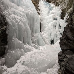 Zapata Falls - Frozen Zapata Falls