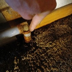 Premier Plumbing & Heating Too - sub par illegal crimp connection plex to PB pipe 14 of them done by premier plumbing
