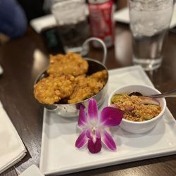 Thailicious Authentic Thai & Vegan - Corn cakes with dipping sauce
