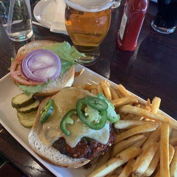 Dillon Dam Brewery - Ghost pepper burger, bison - American Near Me - Dillon, Colorado Dillon Dam Brewery - Ghost pepper burger, bison - American Near Me - Dillon, Colorado