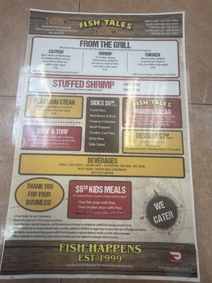 Menu photo 1 Fish Tales Cleveland, TX