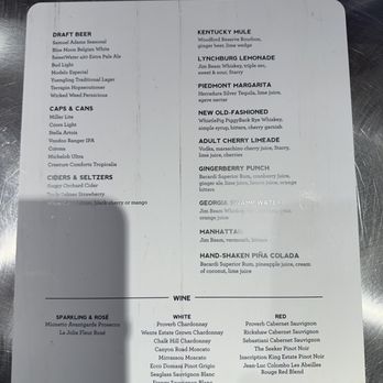 Atlanta Stillhouse - Drink menu - New American Near Me - Atlanta, Georgia