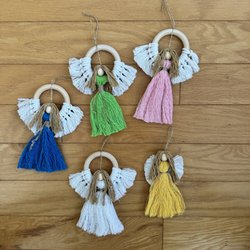 Low Country Mercantile - Macrame angels, keychains and bookmarks