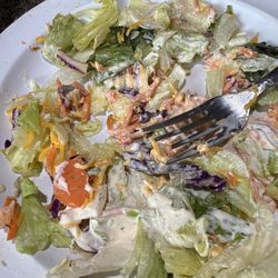 Pizza Oven - Salad that was warm