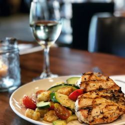 The Birch Room Chophouse - Featured Grilled Chicken & Panzanella Salad