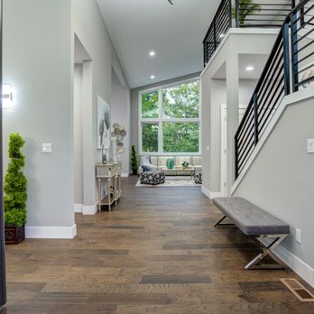 Nate Construction - "Modernize your entryway with stunning staircase and flooring, adding contemporary elegance to your home's first impression. - General Contractors Near Me - Snohomish, Washington