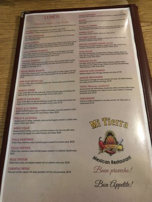 Menu photo 4 Mi Tierra Twin Falls, ID Menu photo 4 Mi Tierra Twin Falls, ID
