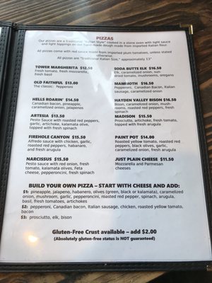 Menu photo 5 Yellowstone Pizza Company Gardiner, MT Menu photo 5 Yellowstone Pizza Company Gardiner, MT