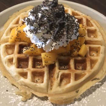 ChadLou's Coffee Roasters - Papaya chia wipped cream belgian waffle - Coffee & Tea Near Me - Kailua, Hawaii ChadLou's Coffee Roasters - Papaya chia wipped cream belgian waffle - Coffee & Tea Near Me - Kailua, Hawaii