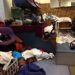 Broadway Shoe Repair - The shoe shine area.