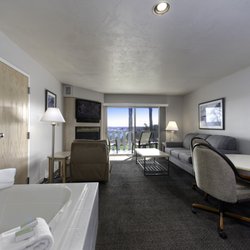 Country House Resort - First Floor Suite great room area with private water view balcony