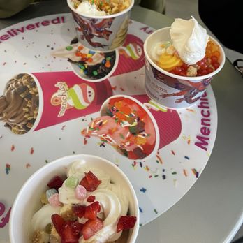 Menchie's Frozen Yogurt - Four flavor in a cup - Ice Cream & Frozen Yogurt Near Me - Fremont, California Menchie's Frozen Yogurt - Four flavor in a cup - Ice Cream & Frozen Yogurt Near Me - Fremont, California