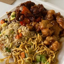 a close up of a plate of food