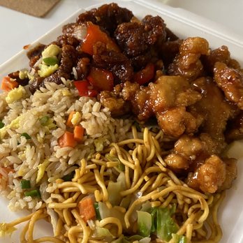 Panda Express - a close up of a plate of food - Fast Food Near Me - Chicago, Illinois