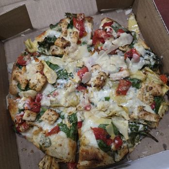 Enzo's Pizza - Spinach & Artichoke Pizza! - Pizza Near Me - Durham, North Carolina Enzo's Pizza - Spinach & Artichoke Pizza! - Pizza Near Me - Durham, North Carolina