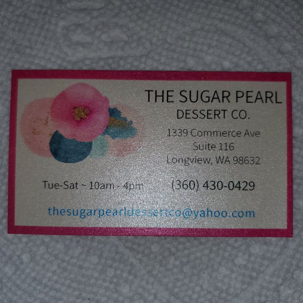 The Sugar Pearl - Business card! - Desserts Near Me - Longview, Washington The Sugar Pearl - Business card! - Desserts Near Me - Longview, Washington