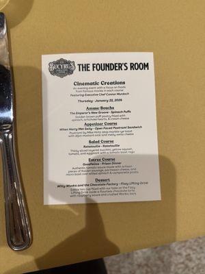 Menu photo 1 Founder's Room South Milwaukee, WI Menu photo 1 Founder's Room South Milwaukee, WI