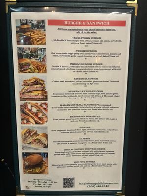 Menu photo 3 TangleTown Public House Seattle, WA