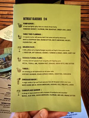 Menu photo 6 Retreat Gastropub Saint Louis, MO