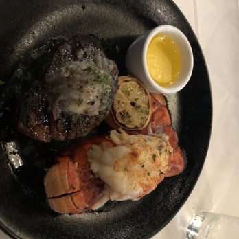 Morton's The Steakhouse - 6 Oz. Filet Mignon with truffle butter and lobster tail with drawn butter. - Steakhouses Near Me - San Jose, California Morton's The Steakhouse - 6 Oz. Filet Mignon with truffle butter and lobster tail with drawn butter. - Steakhouses Near Me - San Jose, California