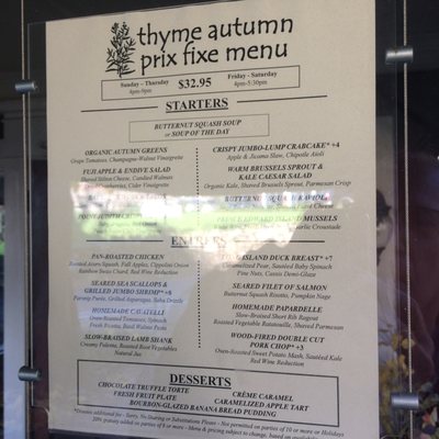Menu photo 8 Thyme Roslyn, NY