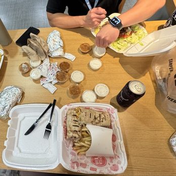 Pita Inn - Two Business Lunch Specials + Spicy Chicken Shawarma Wrap - Mediterranean Near Me - Skokie, Illinois Pita Inn - Two Business Lunch Specials + Spicy Chicken Shawarma Wrap - Mediterranean Near Me - Skokie, Illinois