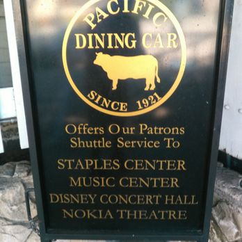 Pacific Dining Car - Shuttle is via taxi reimbursed by PDC. - Steakhouses Near Me - Los Angeles, California