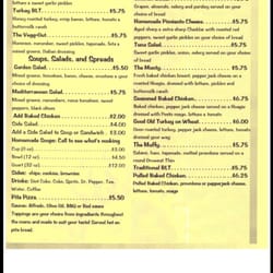 Val's Deli - Menu