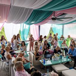 A look at the Beauty Elevated crowd enjoying an evening of skincare, aesthetics, conversation, and community at TAC.