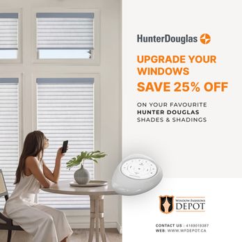Window Fashions Depot - Hunter Douglas Window Fashions Promo From Window Fashions Depot 2025 - Shutters Near Me - North York, Ontario Window Fashions Depot - Hunter Douglas Window Fashions Promo From Window Fashions Depot 2025 - Shutters Near Me - North York, Ontario