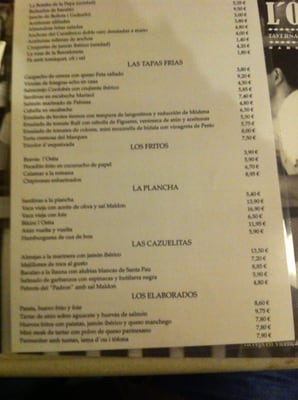Menu photo 4 L'Òstia Barcelona, B