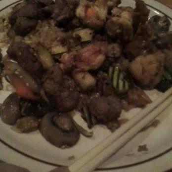 Plum Garden - Hibachi side. Filet, shrimp and Lobster. Everything was cooked perfectly. - Japanese Near Me - Pittsford, New York