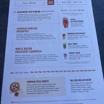 First Watch - Fall menu - Breakfast & Brunch Near Me - Norfolk, Virginia
