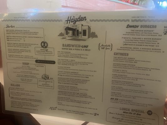 Menu photo 3 The Hayden San Antonio, TX Menu photo 3 The Hayden San Antonio, TX