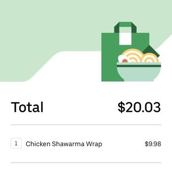 Habibi Cafe - Ordered exact same meal yesterday but only charged an adjustment today. Inconsistent pricing. (I'm less than 3 miles away) - Hookah Bars Near Me - San Antonio, Texas Habibi Cafe - Ordered exact same meal yesterday but only charged an adjustment today. Inconsistent pricing. (I'm less than 3 miles away) - Hookah Bars Near Me - San Antonio, Texas