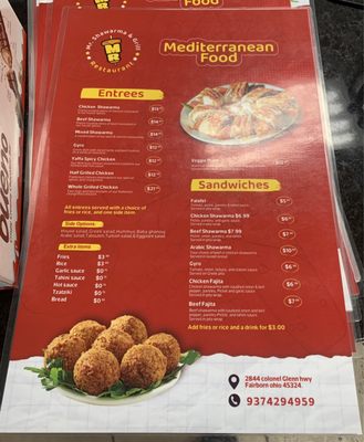 Menu photo 1 Mr. Shawarma & Grill Fairborn, OH