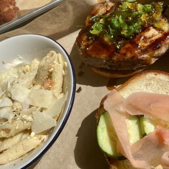 The Shanty - Tuna sandwich with pasta salad - New American Near Me - Cape Charles, Virginia