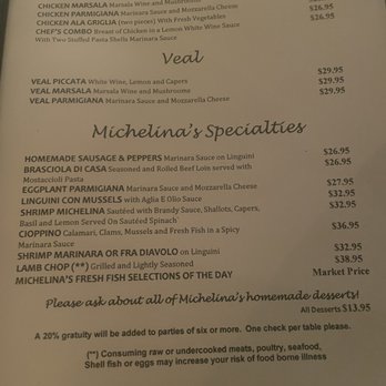 Michelina's - Menu - Italian Near Me - Phoenix, Arizona Michelina's - Menu - Italian Near Me - Phoenix, Arizona