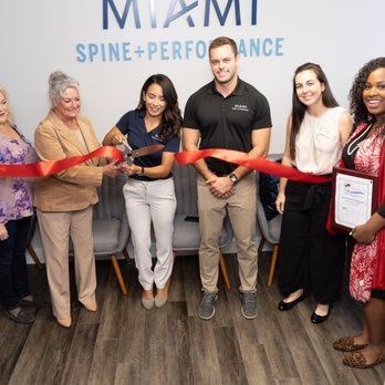 Miami Spine and Performance - Miami Spine and Performance Ribbon Cutting with Hallandale Beach Chamber of Commerce - Chiropractors Near Me - Hollywod, Florida Miami Spine and Performance - Miami Spine and Performance Ribbon Cutting with Hallandale Beach Chamber of Commerce - Chiropractors Near Me - Hollywod, Florida