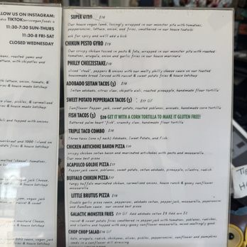 Eris Food - menú 2 of 2 - Vegan Near Me - Oceanside, California