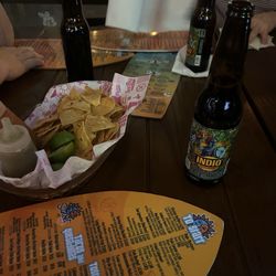 Sunset Baja - Chips, salsa, and Indio